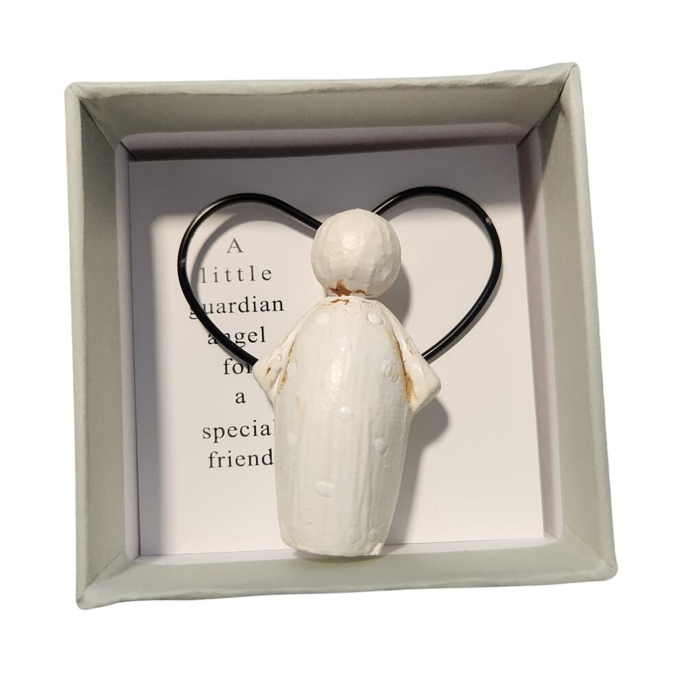 Guardian Angel For A Special Friend, Handmade Wooden Carving